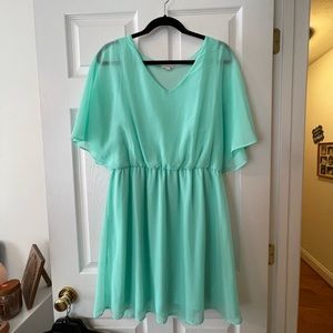Charming Charlie Teal Flow Dress